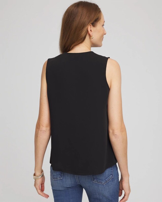 Satin Ruffle Tank - image 3